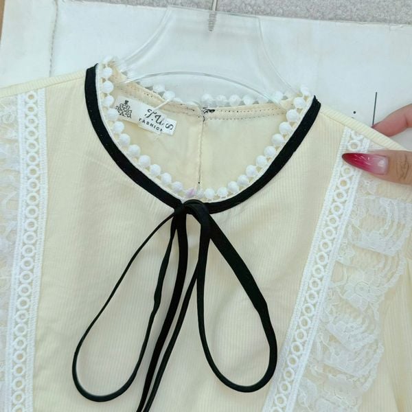 Áo Xô Voan Nơ Thiết Kế TuTu Store Phù Hợp Đi Làm Dành Cho Nữ - Mã A496