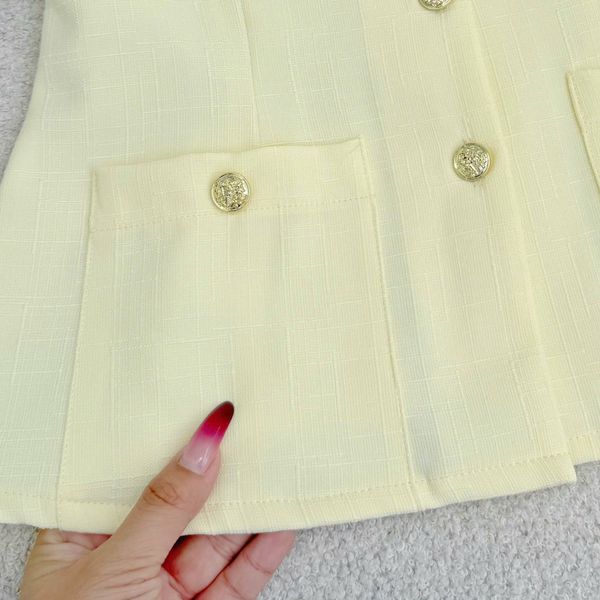 Áo Bố Linen Gân Peplum Thiết Kế TuTu Store Phù Hợp Đi Làm Dành Cho Nữ - Mã A503