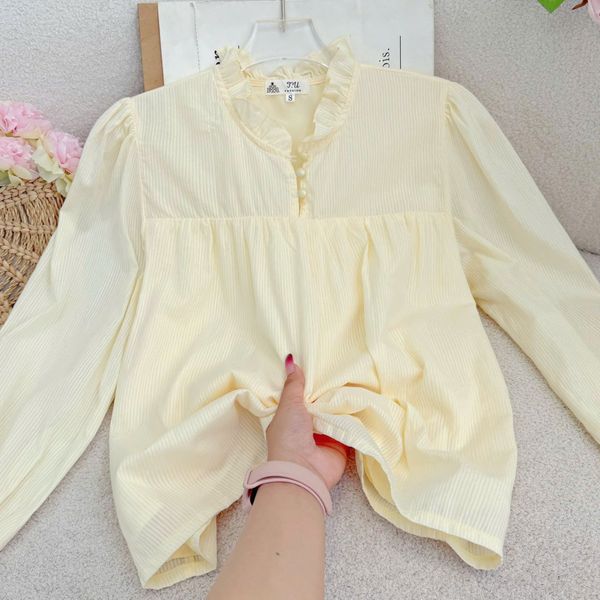Áo Cotton Xô Thiết Kế TuTu Store Phù Hợp Đi Làm Dành Cho Nữ - Mã A513