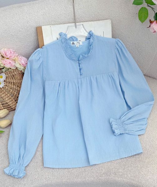 Áo Cotton Xô Thiết Kế TuTu Store Phù Hợp Đi Làm Dành Cho Nữ - Mã A513