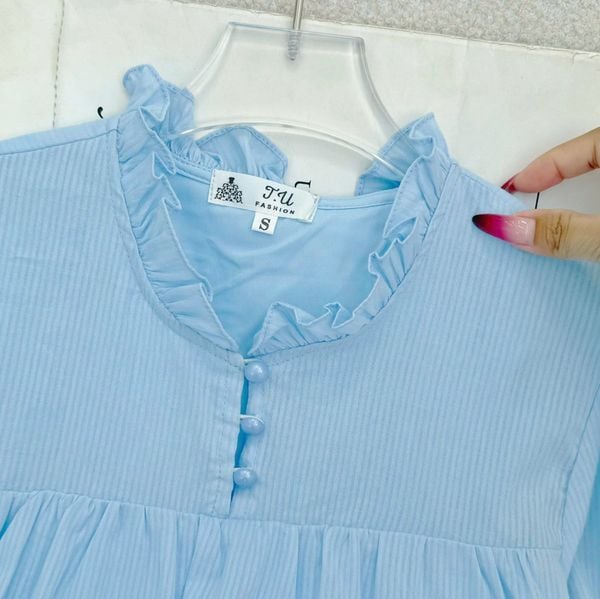 Áo Cotton Xô Thiết Kế TuTu Store Phù Hợp Đi Làm Dành Cho Nữ - Mã A513