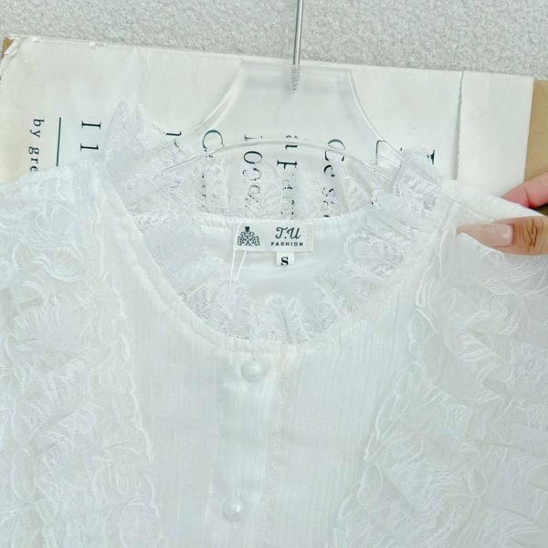 Áo Tơ Xếp Li Cổ Bèo Thiết Kế TuTu Store Phù Hợp Đi Chơi Dành Cho Nữ - Mã A523