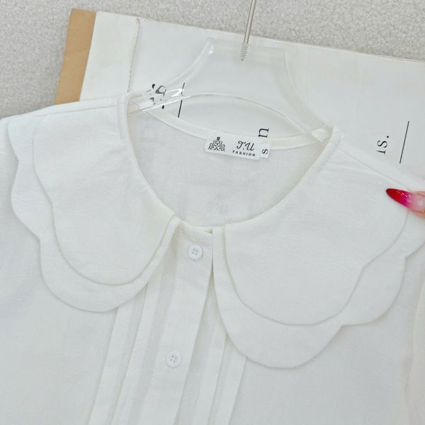 Áo Cotton Bột Cổ Bèo Thiết Kế TuTu Store Phù Hợp Đi Làm Dành Cho Nữ - Mã A531