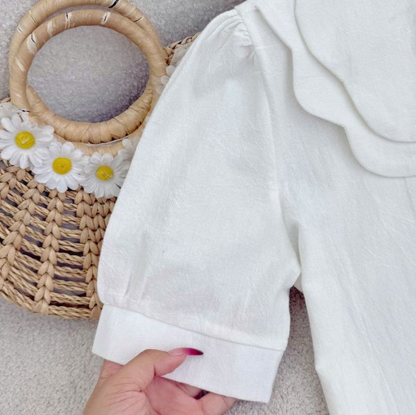 Áo Cotton Bột Cổ Bèo Thiết Kế TuTu Store Phù Hợp Đi Làm Dành Cho Nữ - Mã A531