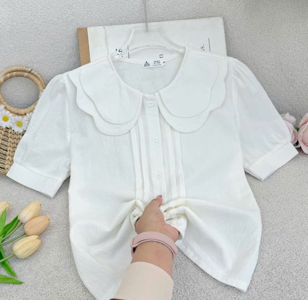 Áo Cotton Bột Cổ Bèo Thiết Kế TuTu Store Phù Hợp Đi Làm Dành Cho Nữ - Mã A531