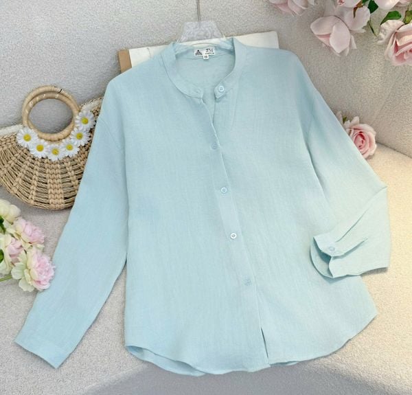 Áo Cotton Bột Thiết Kế TuTu Store Phù Hợp Đi Làm Dành Cho Nữ - Mã A535