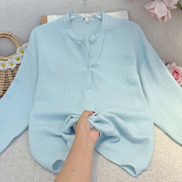 Áo Cotton Bột Thiết Kế TuTu Store Phù Hợp Đi Làm Dành Cho Nữ - Mã A535