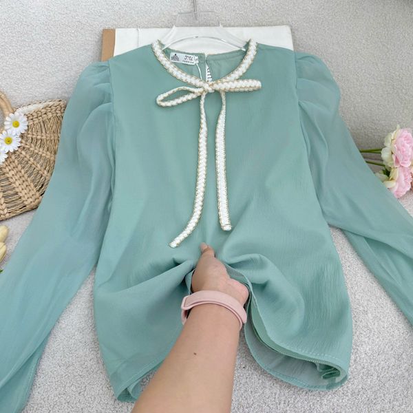 Áo Tơ Nén Thiết Kế TuTu Store Phù Hợp Đi Làm Dành Cho Nữ - Mã A537