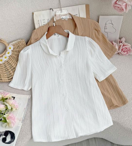 Áo Cotton Bột Thiết Kế TuTu Store Dành Cho Nữ - Mã AS532