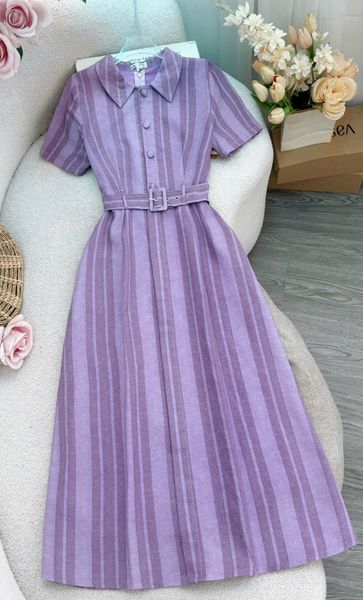 Đầm Linen Bột Thiết Kế TuTu Store Phù Hợp Đi Chơi Dành Cho Nữ - Mã D1090