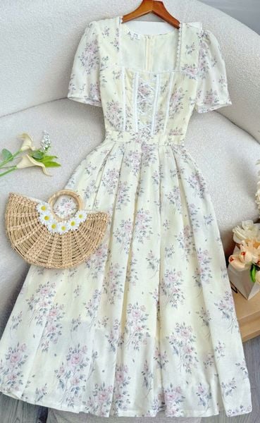 Đầm Xô Cotton Thiết Kế TuTu Store Phù Hợp Đi Làm Dành Cho Nữ - Mã D1248