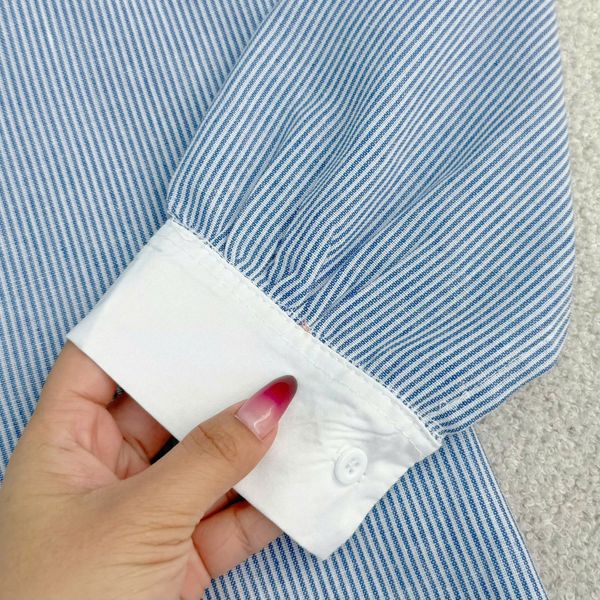 Áo Sơ Mi Linen Cotton Cổ Phối Thiết Kế TuTu Store Phù Hợp Đi Làm - Mã A498