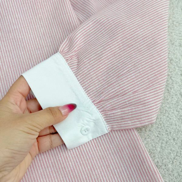 Áo Sơ Mi Linen Cotton Cổ Phối Thiết Kế TuTu Store Phù Hợp Đi Làm - Mã A498