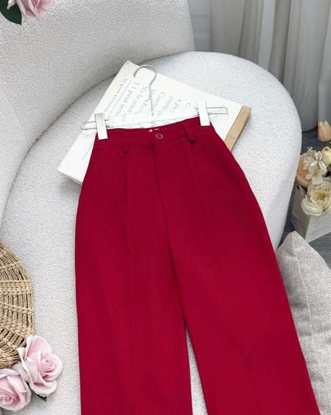 Quần Dài Chéo Nhung Hàn Công Sở Phù Hợp Đi Làm Thiết Kế TuTu Store Dành Cho Nữ - Mã QS547