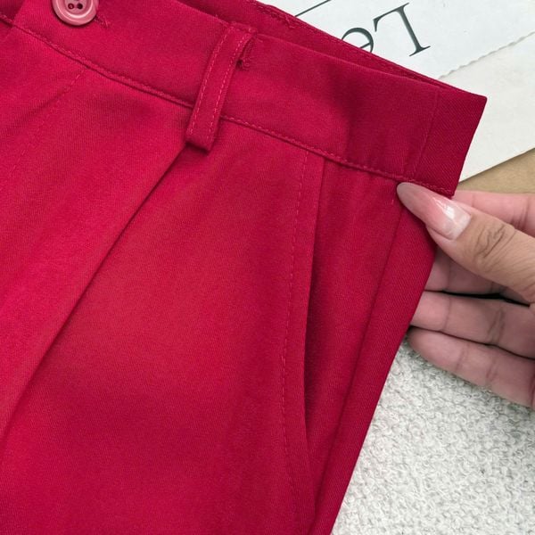 Quần Dài Chéo Nhung Hàn Công Sở Phù Hợp Đi Làm Thiết Kế TuTu Store Dành Cho Nữ - Mã QS547
