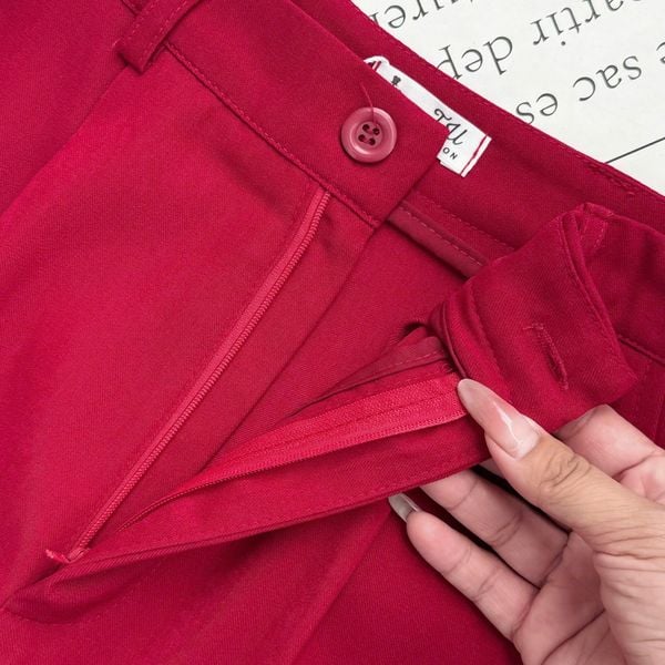 Quần Dài Chéo Nhung Hàn Công Sở Phù Hợp Đi Làm Thiết Kế TuTu Store Dành Cho Nữ - Mã QS547
