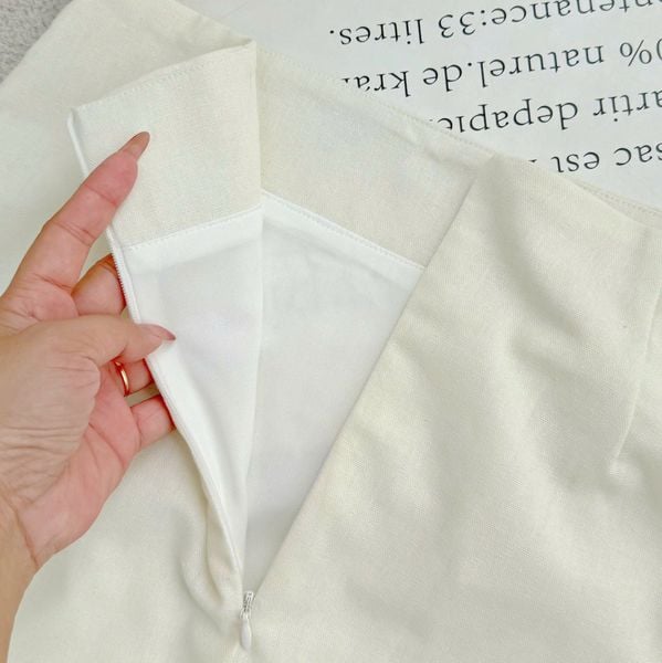 Chân Váy Linen Cotton Có Lót Phù Hợp Đi Làm Thiết Kế TuTu Store Dành Cho Nữ - Mã VS536