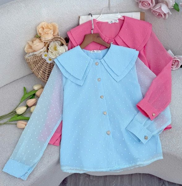 Áo Bánh Bèo Voan Hạt Phù Hợp Đi Chơi Thiết Kế TuTu Store Dành Cho Nữ -Mã A478