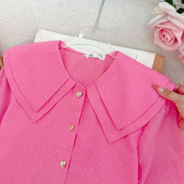 Áo Bánh Bèo Voan Hạt Phù Hợp Đi Chơi Thiết Kế TuTu Store Dành Cho Nữ -Mã A478