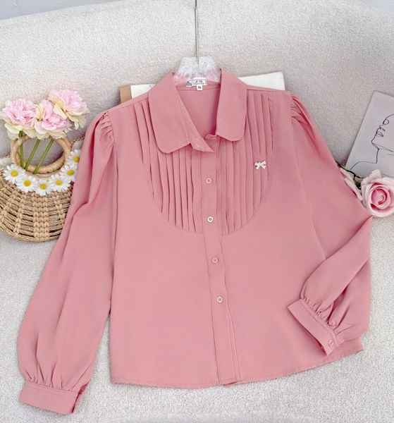 Áo Sơ Mi Lụa Nhật Thiết Kế TuTu Store Phù Hợp Đi Làm Dành Cho Nữ - Mã A484
