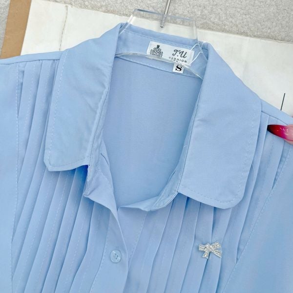 Áo Sơ Mi Lụa Nhật Thiết Kế TuTu Store Phù Hợp Đi Làm Dành Cho Nữ - Mã A484
