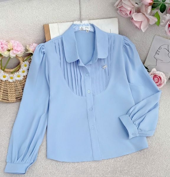 Áo Sơ Mi Lụa Nhật Thiết Kế TuTu Store Phù Hợp Đi Làm Dành Cho Nữ - Mã A484