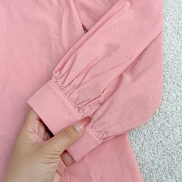 Áo Sơ Mi Cổ Tròn Cotton Xô Phù Hợp Đi Làm Thiết Kế TuTu Store Dành Cho Nữ - Mã AS548