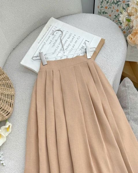 Chân Váy Kaki Wat Xếp Ly Thiết Kế TuTu Store Phù Hợp Đi Làm Dành Cho Nữ - Mã VS549