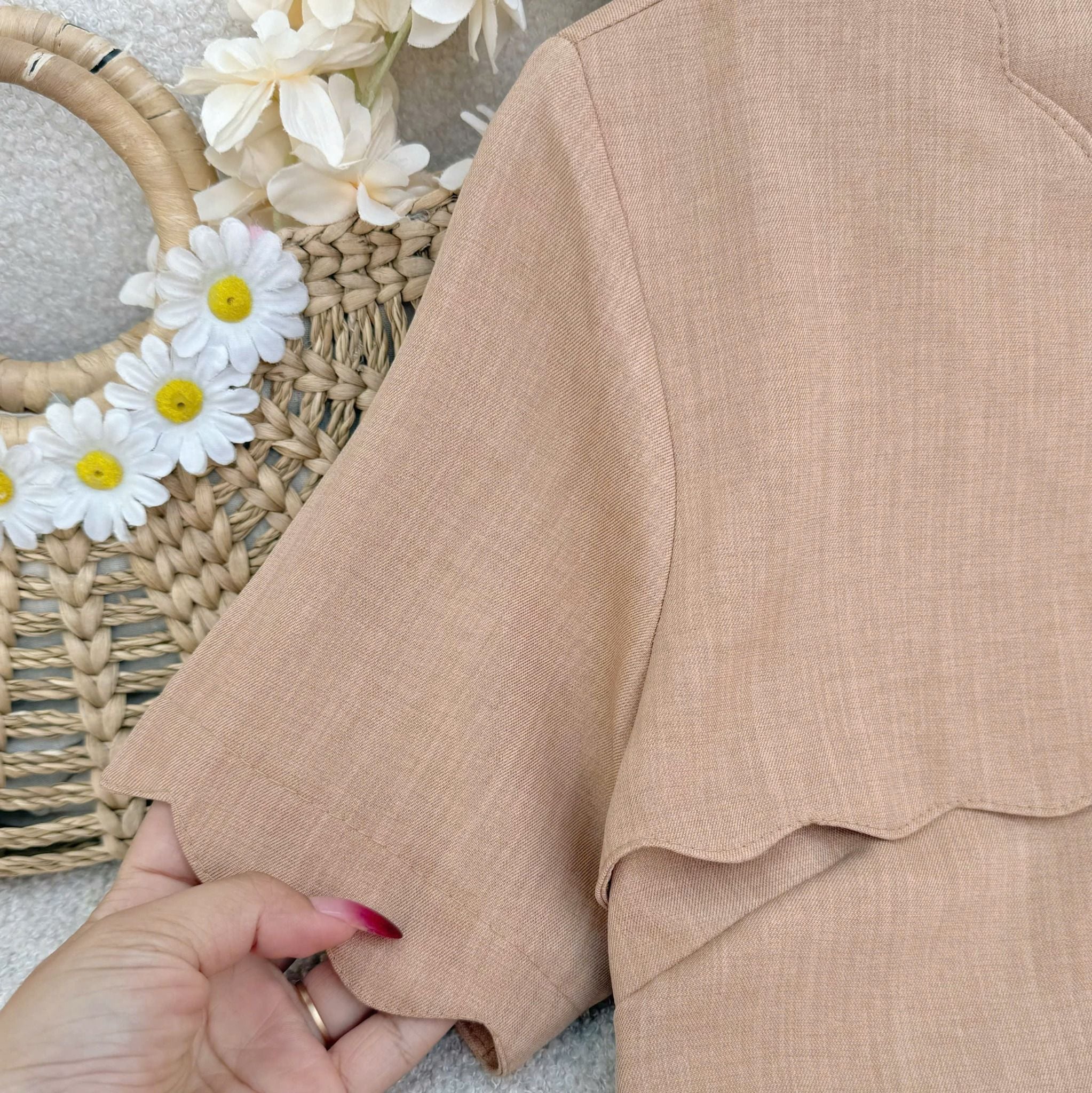 Áo Kaki Wat Ngắn Tay Thiết Kế TuTu Store Phù Hợp Đi Làm Dành Cho Nữ - Mã AS549