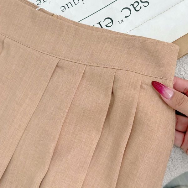 Chân Váy Kaki Wat Xếp Ly Thiết Kế TuTu Store Phù Hợp Đi Làm Dành Cho Nữ - Mã VS549