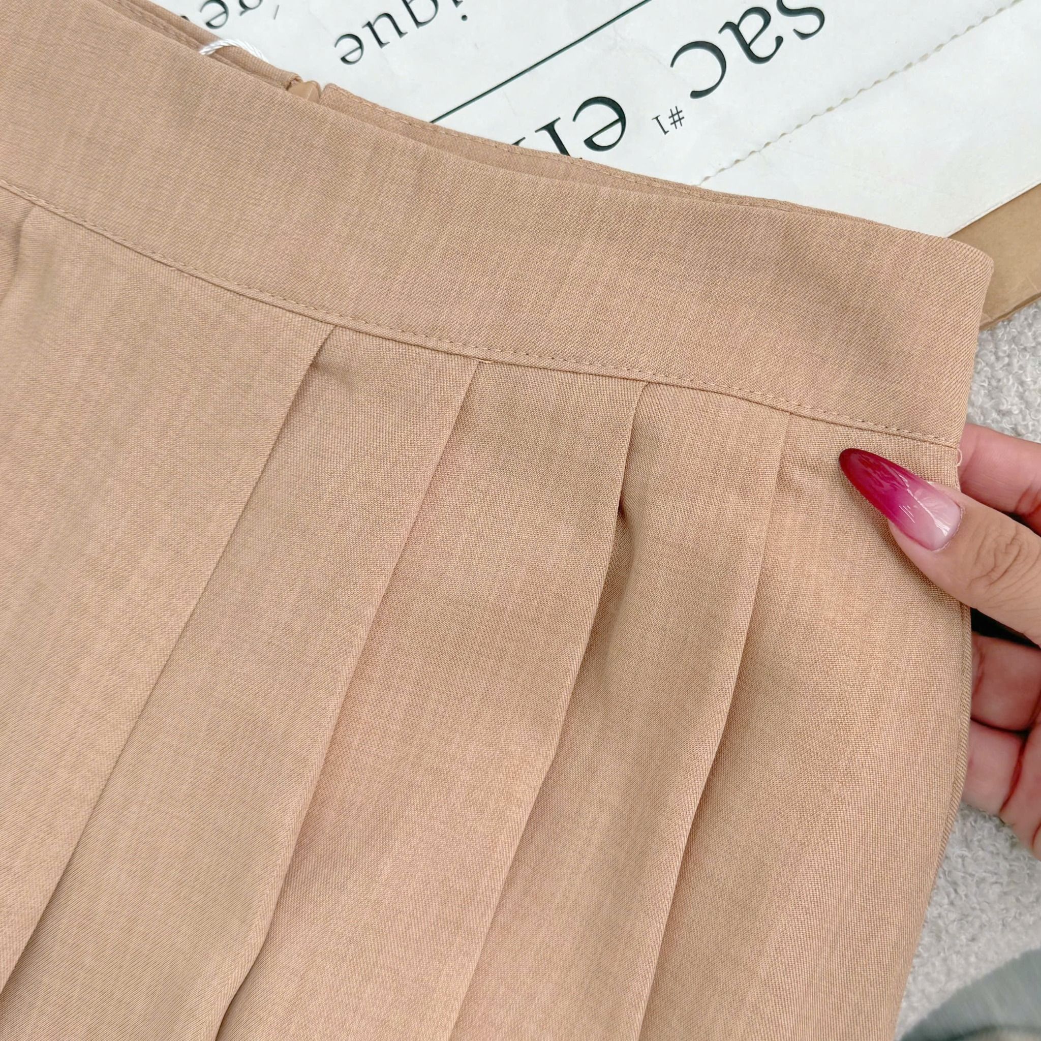 Chân Váy Kaki Wat Xếp Ly Thiết Kế TuTu Store Phù Hợp Đi Làm Dành Cho Nữ - Mã VS549