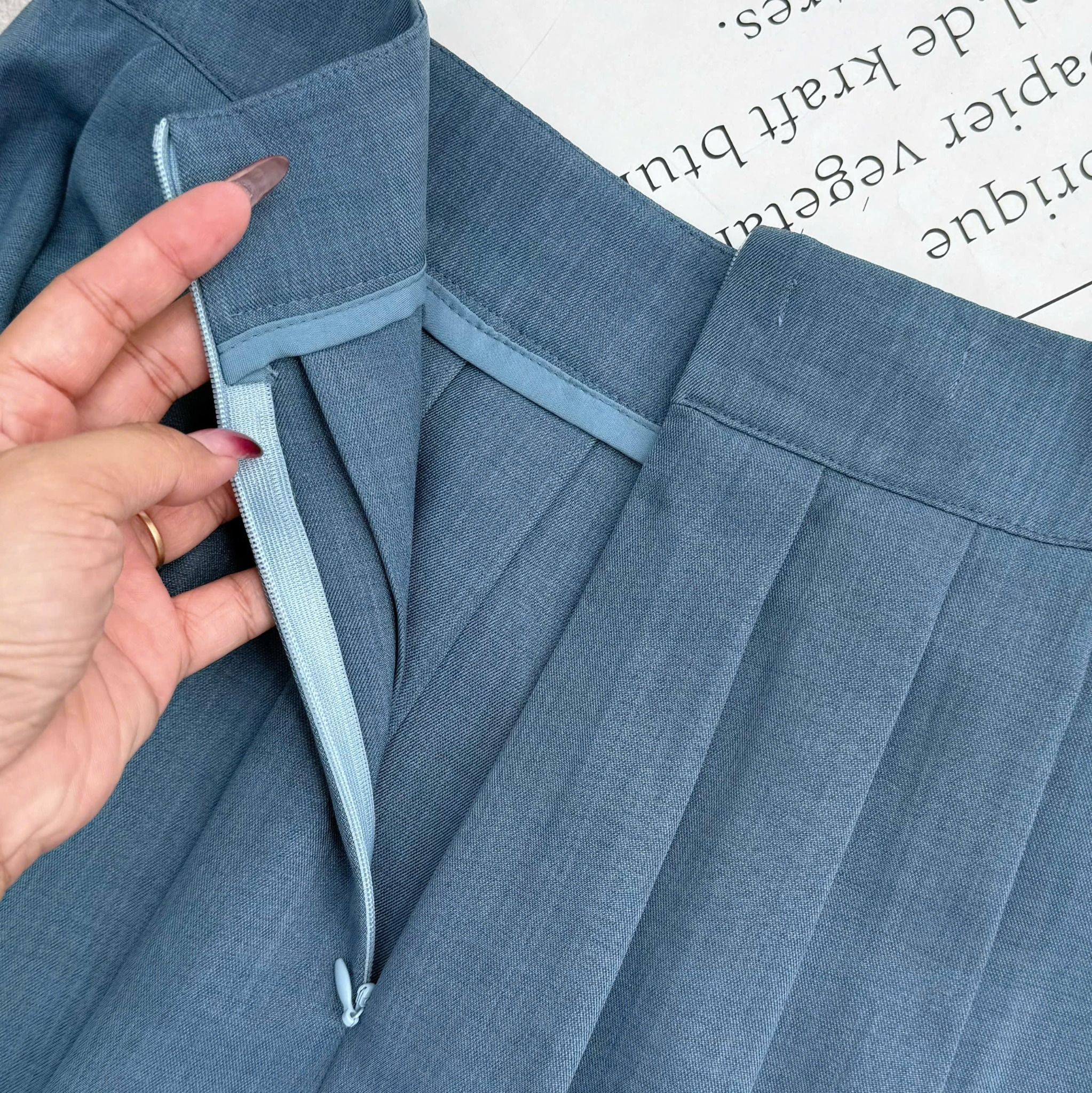 Chân Váy Kaki Wat Xếp Ly Thiết Kế TuTu Store Phù Hợp Đi Làm Dành Cho Nữ - Mã VS549