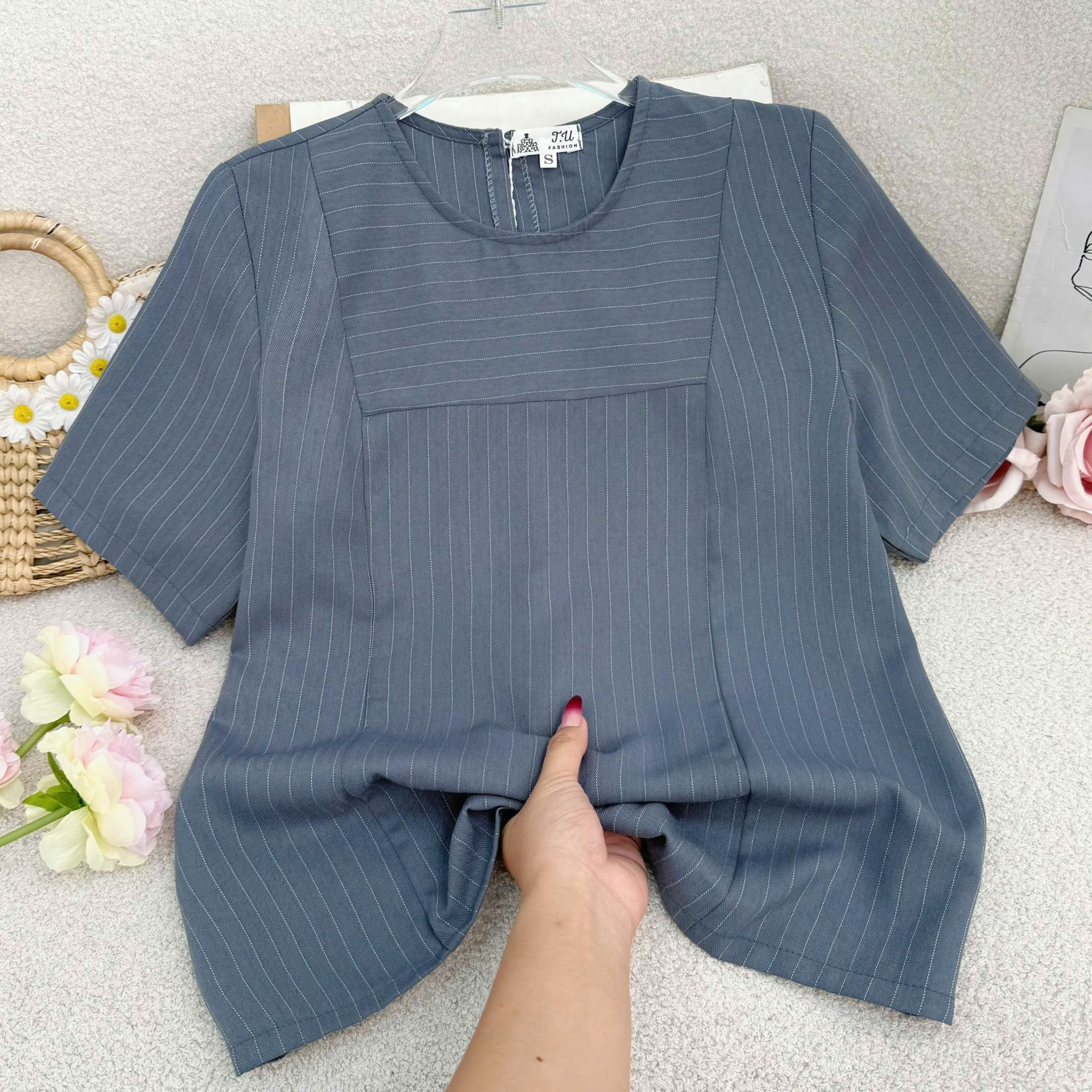 Áo Set Sọc Gân Thái Phù Hợp Đi Chơi Thiết Kế TuTu Store Dành Cho Nữ - Mã AS553