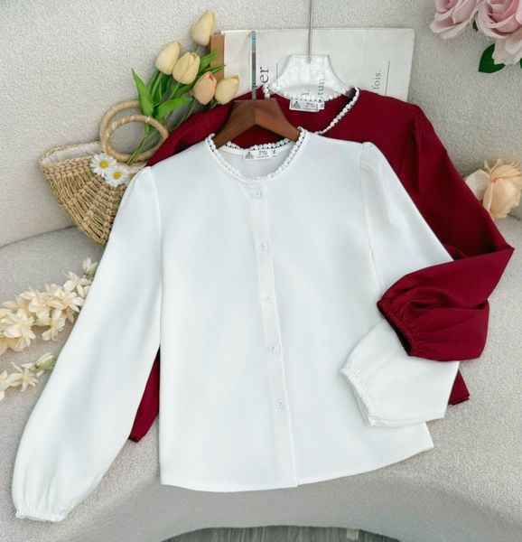 Áo Cotton Gân Tay Bo Chun Phù Hợp Đi Chơi Thiết Kế TuTu Store Dành Cho Nữ -Mã AS562