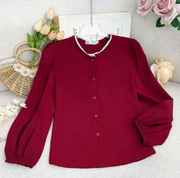 Áo Cotton Gân Tay Bo Chun Phù Hợp Đi Chơi Thiết Kế TuTu Store Dành Cho Nữ -Mã AS562