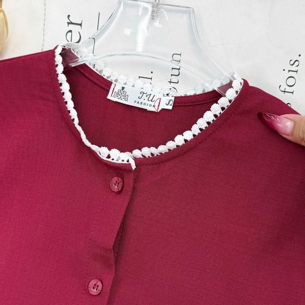 Áo Cotton Gân Tay Bo Chun Phù Hợp Đi Chơi Thiết Kế TuTu Store Dành Cho Nữ -Mã AS562
