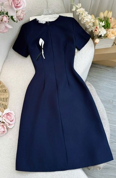Đầm Bố Thái Thiết Kế TuTu Store Phù Hợp Đi Làm Dành Cho Nữ - Mã D1103