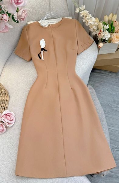 Đầm Bố Thái Thiết Kế TuTu Store Phù Hợp Đi Làm Dành Cho Nữ - Mã D1103