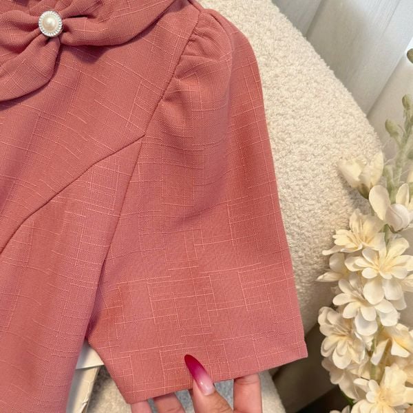 Đầm Linen Gân Thiết Kế TuTu Store Phù Hợp Đi Chơi Dành Cho Nữ - Mã D1133