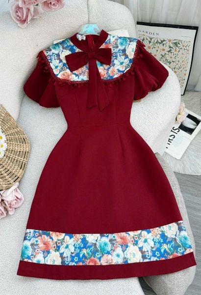 Váy Cotton Thái Thiết Kế TuTu Store Dành Cho Nữ - Mã D965