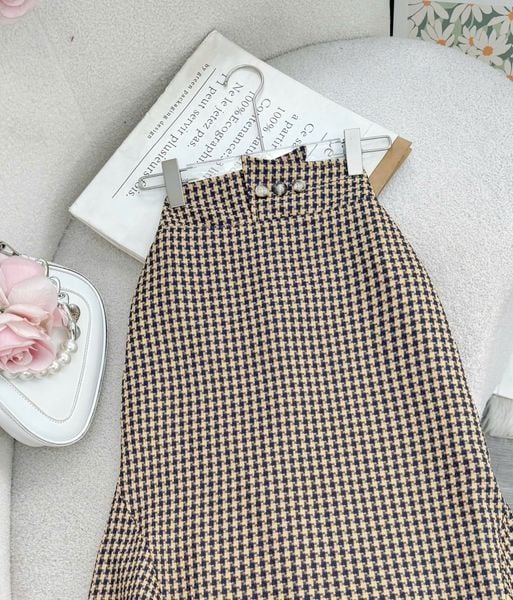 Chân Váy Bố ZicZac Kiểu Tà Phù Hợp Đi Chơi Thiết Kế TuTu Store Dành Cho Nữ -Mã V160