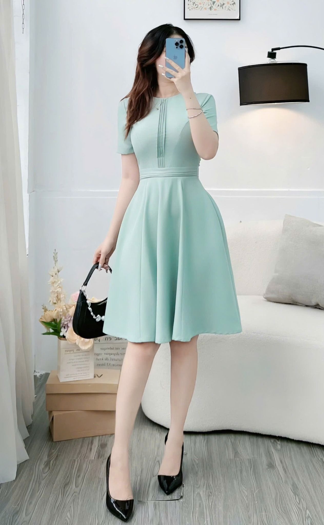 Đầm Cotton Mịn Thiết Kế TuTu Store Phù Hợp Đi Chơi Dành Cho Nữ - Mã D1253