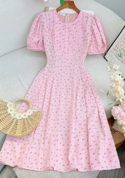 Đầm Hoa Xinh Thiết Kế TutuStore - Mã D570