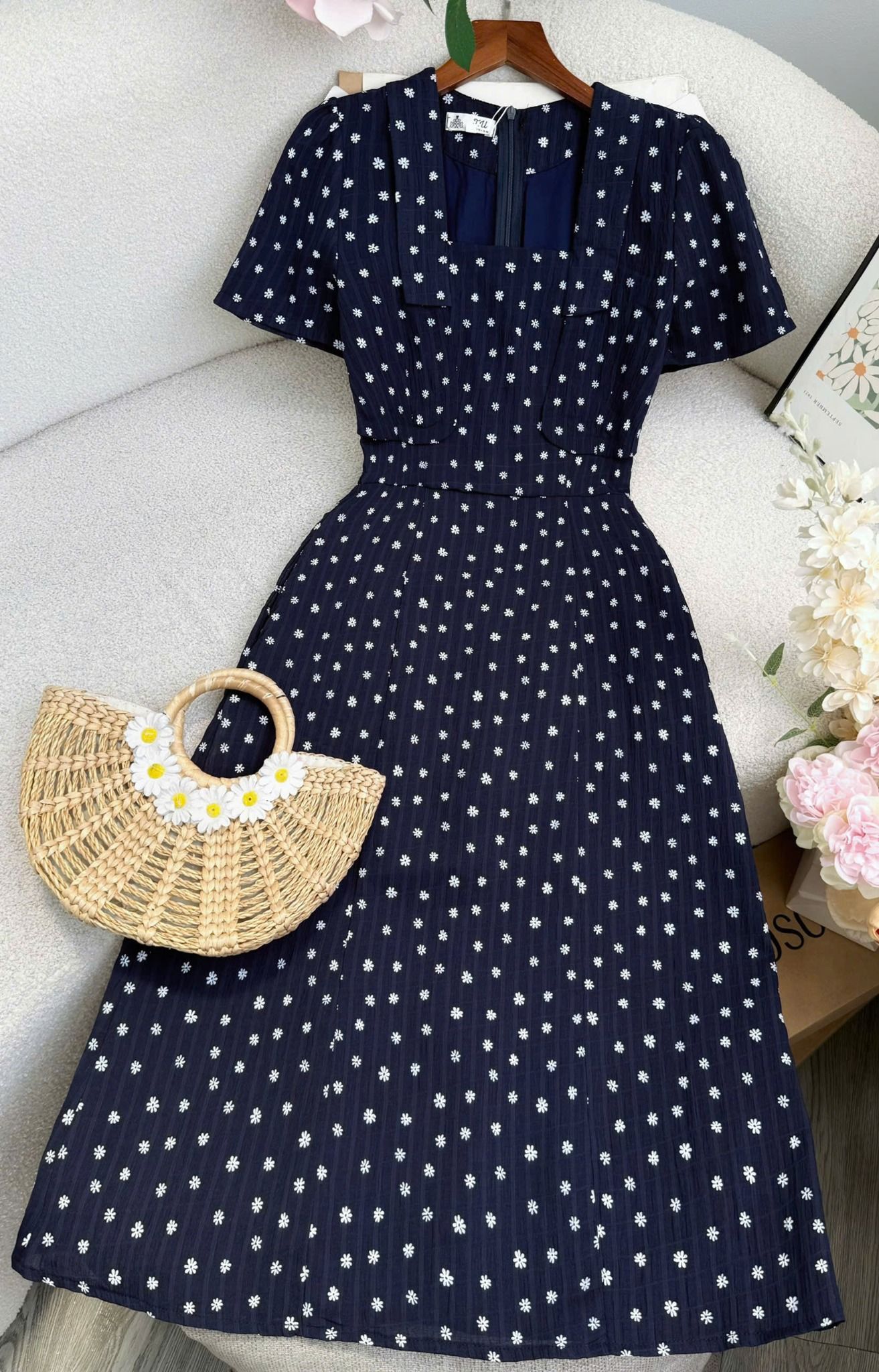 Đầm Voan Caro Thiết Kế TuTu Store Phù Hợp Đi Chơi Dành Cho Nữ - Mã D1252