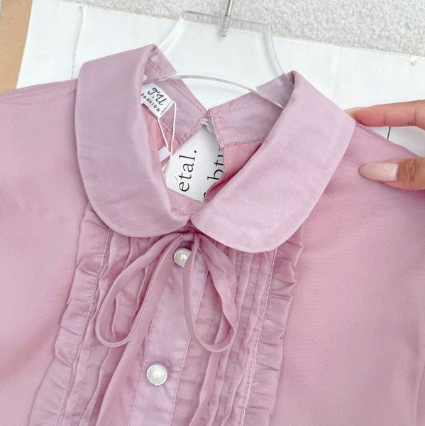 Áo Tơ Ánh Thiết Kế TuTu Store Phù Hợp Đi Làm Dành Cho Nữ - Mã AS609
