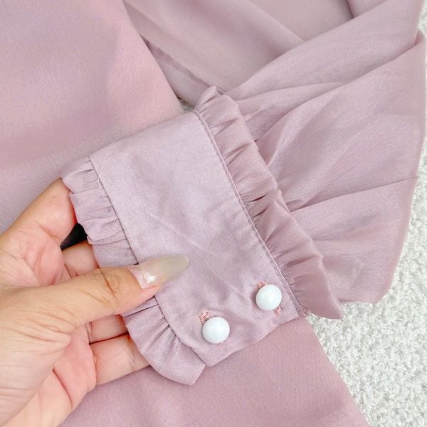 Áo Tơ Ánh Thiết Kế TuTu Store Phù Hợp Đi Làm Dành Cho Nữ - Mã AS609
