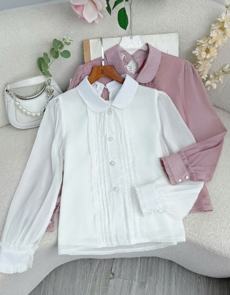 Áo Tơ Ánh Thiết Kế TuTu Store Phù Hợp Đi Làm Dành Cho Nữ - Mã AS609