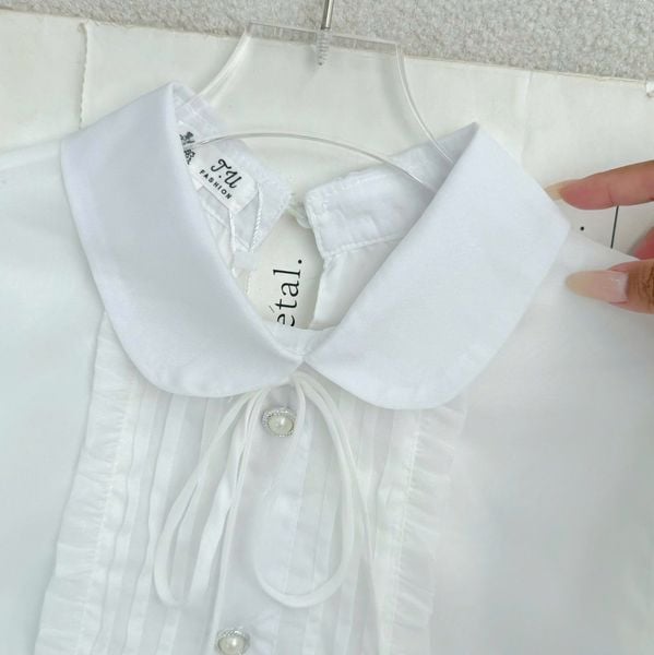 Áo Tơ Ánh Thiết Kế TuTu Store Phù Hợp Đi Làm Dành Cho Nữ - Mã AS609