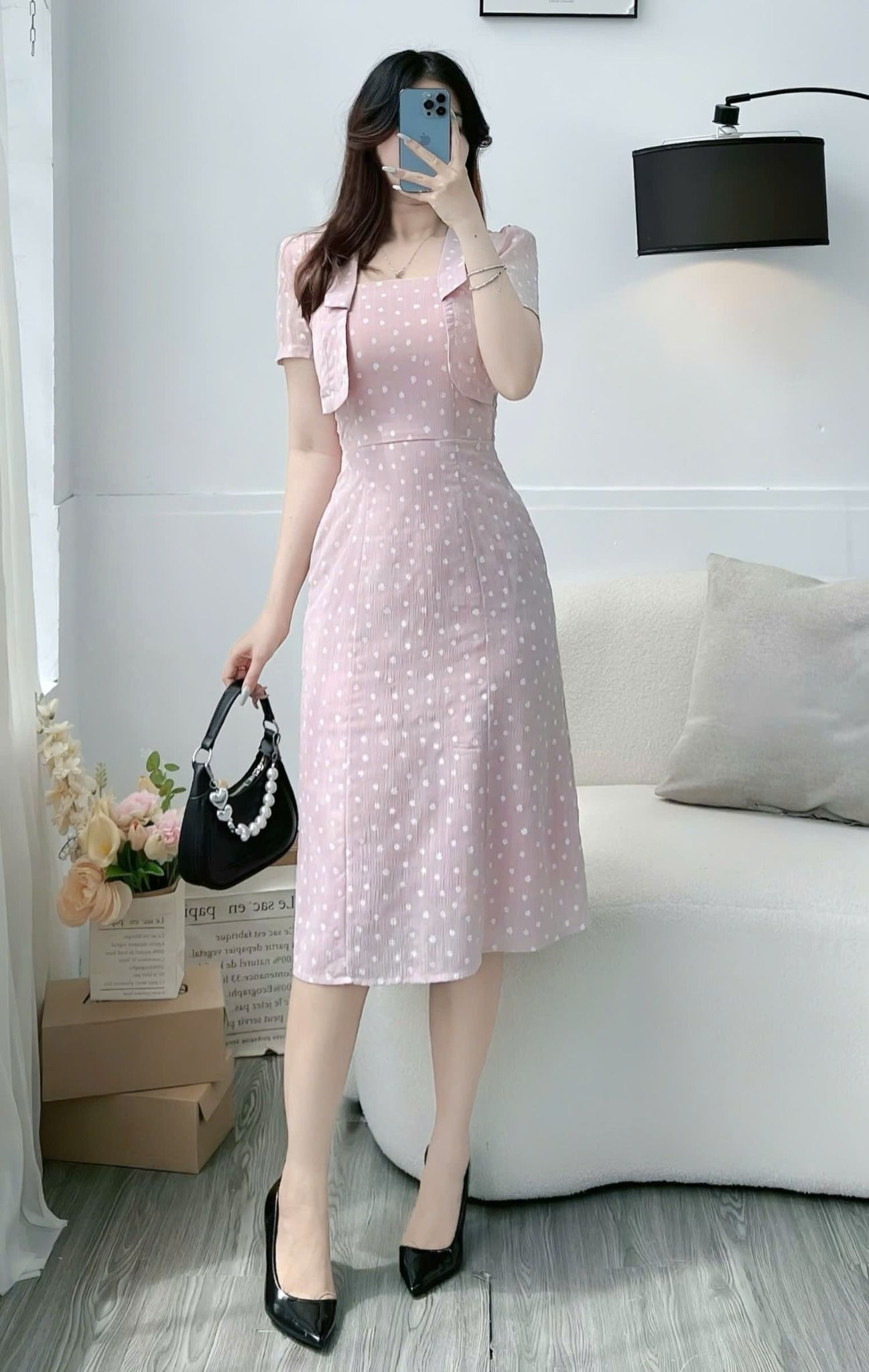 Đầm Voan Caro Thiết Kế TuTu Store Phù Hợp Đi Chơi Dành Cho Nữ - Mã D1252