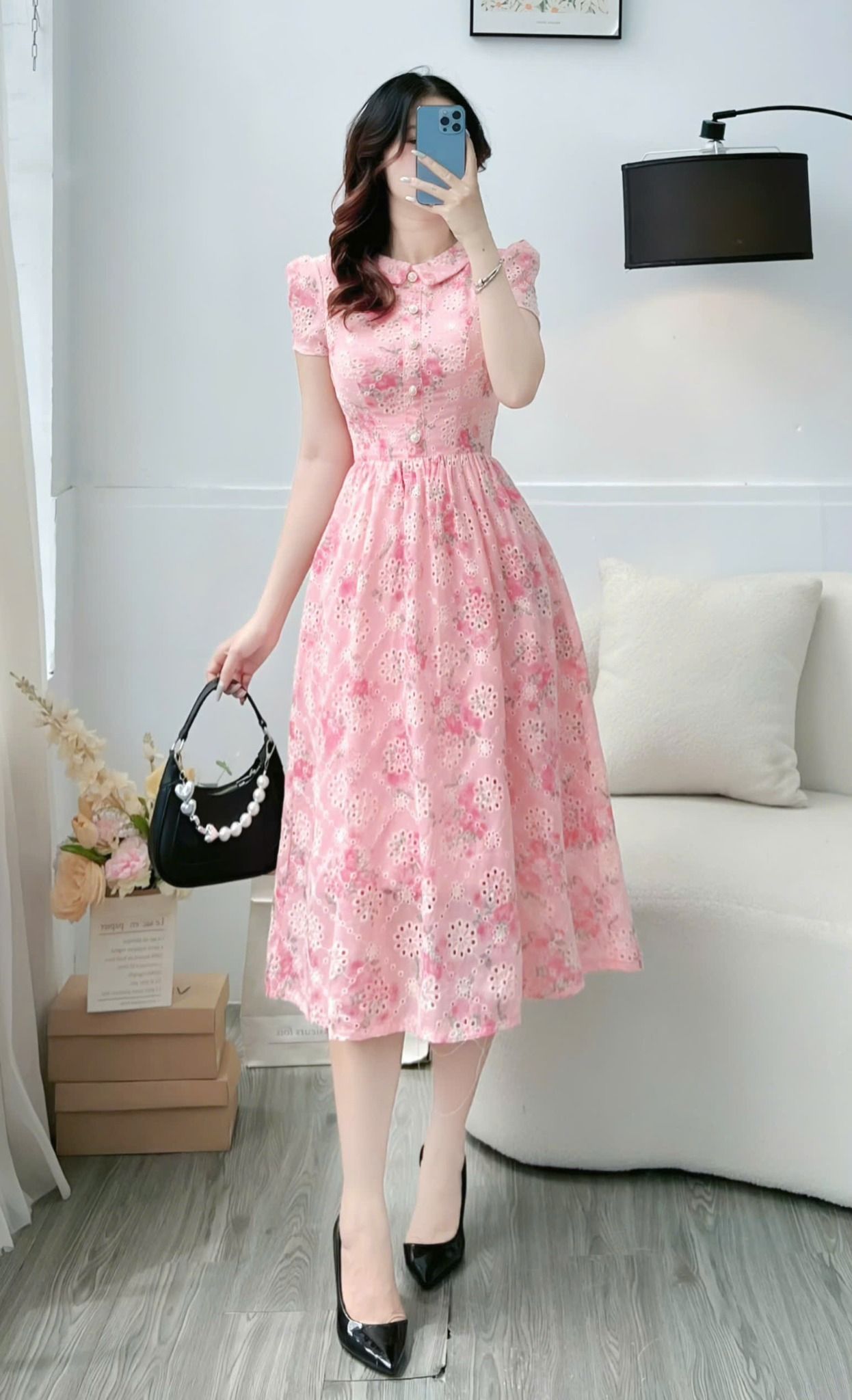 Đầm Kate Thêu Thiết Kế TuTu Store Phù Hợp Đi Làm Dành Cho Nữ - Mã D1259